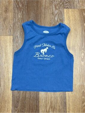 Hybrid Apparel Blue Ford Bronco Tank Top